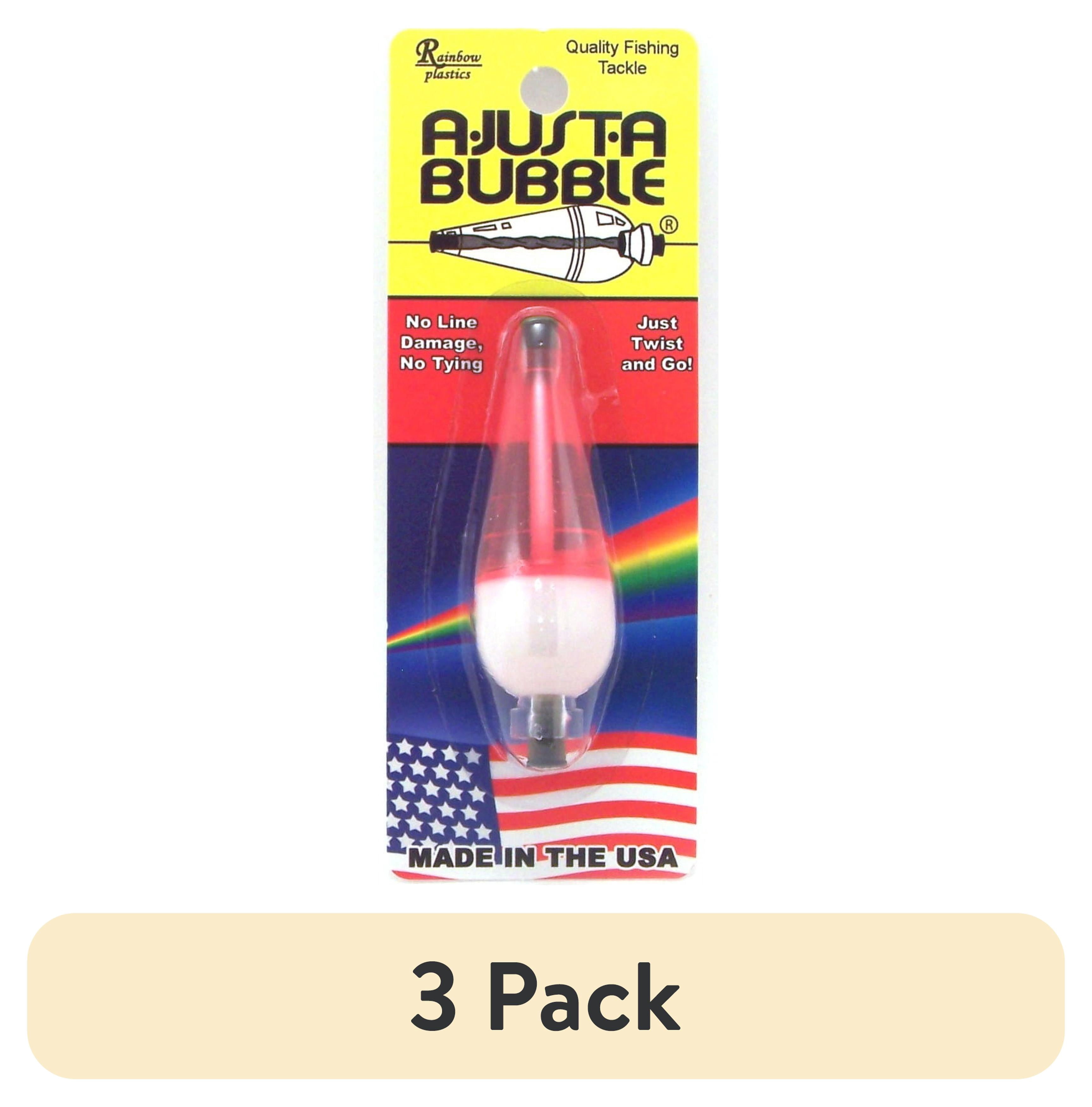 (3 pack) Double X Tackle A-Just-A-Bubble Fishing Float 1/4 oz Red and ...