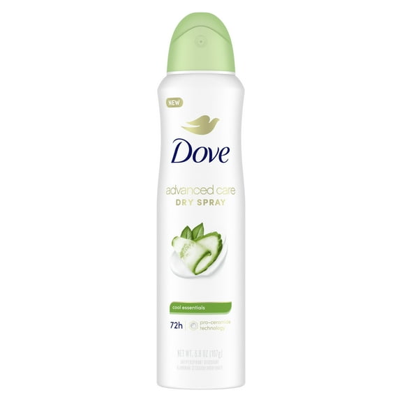 Dove Advanced Care Antiperspirant Deodorant Dry Spray Cool Essentials 3.8 oz