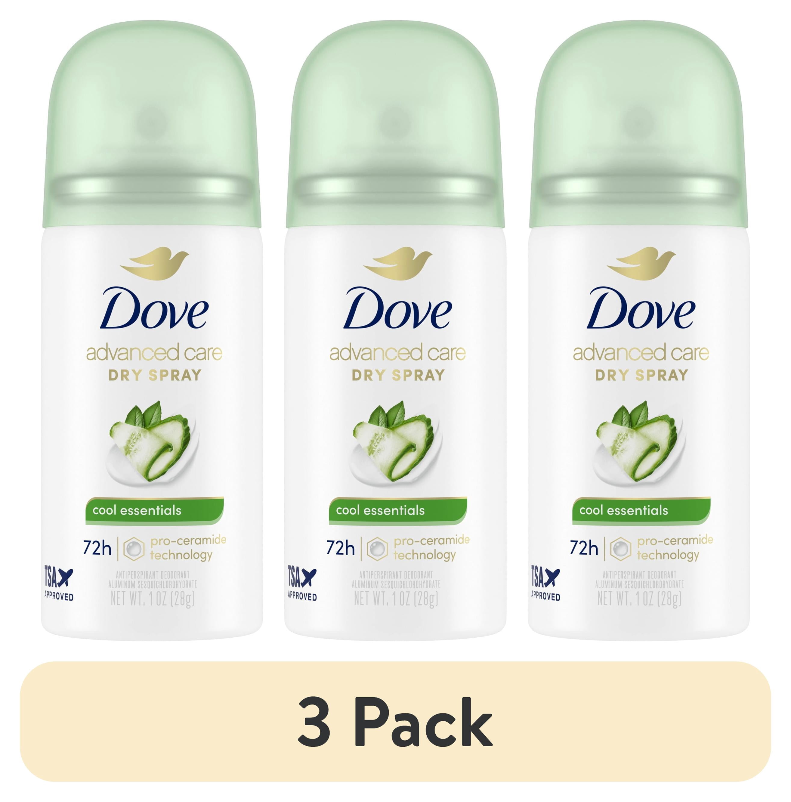 3 pack) Dove Advanced Care Antiperspirant Deodorant Spray For