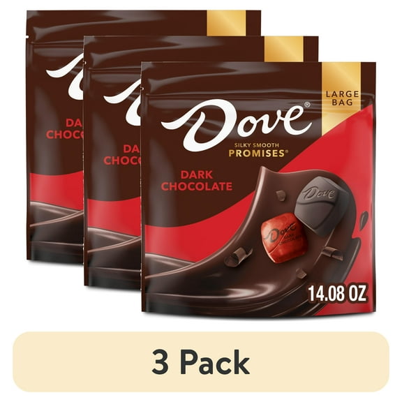 (3 pack) Dove Promises Dark Chocolate Candy - 14.08 oz Large Bag