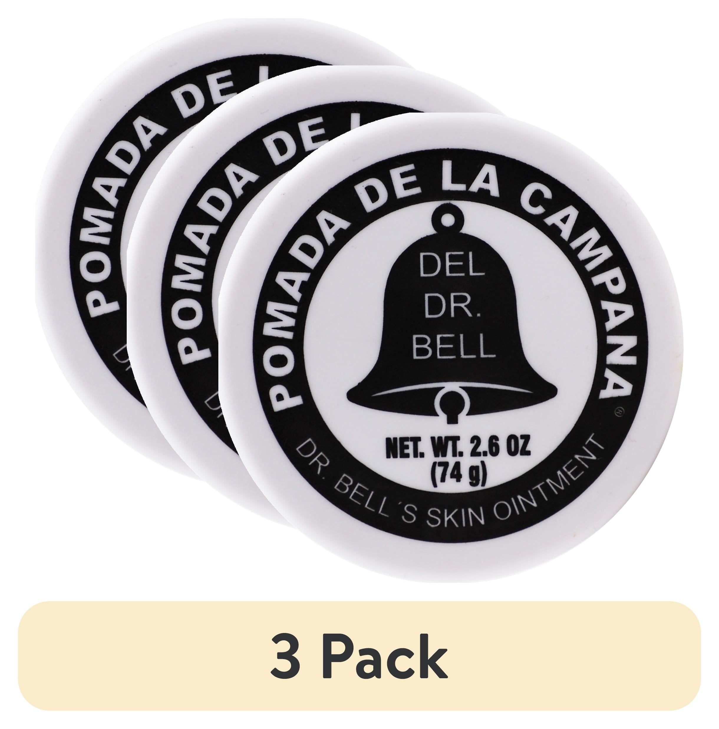 (3 pack) Dr. Bell"s Pomade, Pomada De La Campana for Dry Skin and Melasma 2.6 oz Jar