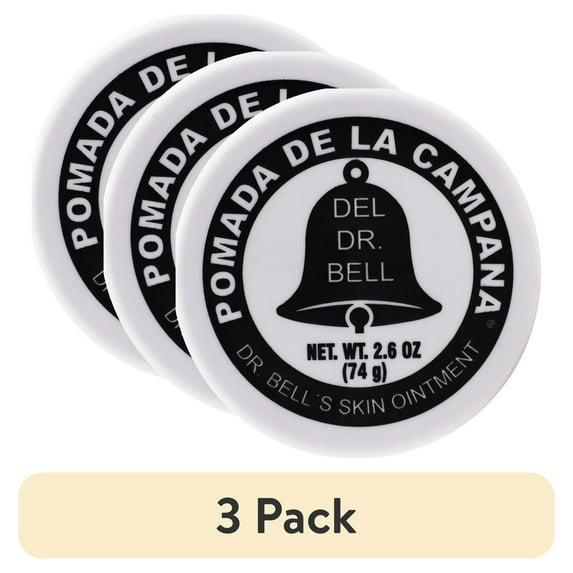 (3 pack) Dr. Bell"s Pomade, Pomada De La Campana for Dry Skin and Melasma 2.6 oz Jar