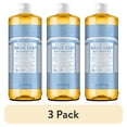 thumbnail image 1 of (3 pack) Dr. Bronner's Magic Soap - Castile Liquid Soap - 32 oz - Body Wash, Face Wash - Unscented - Age Group: Baby & All Ages, 1 of 11