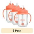 thumbnail image 1 of (3 pack) Dr. Brown's Milestones Baby's First Straw Cup with Weighted Straw, 9oz, Coral/Olive, 6m+, 2 Pack, 1 of 22