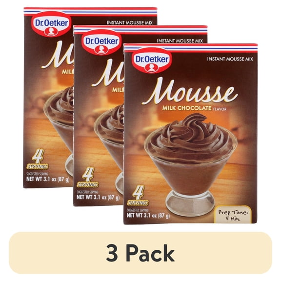 (3 pack) Dr. Oetker Mousse Instant Mousse Mix Milk Chocolate