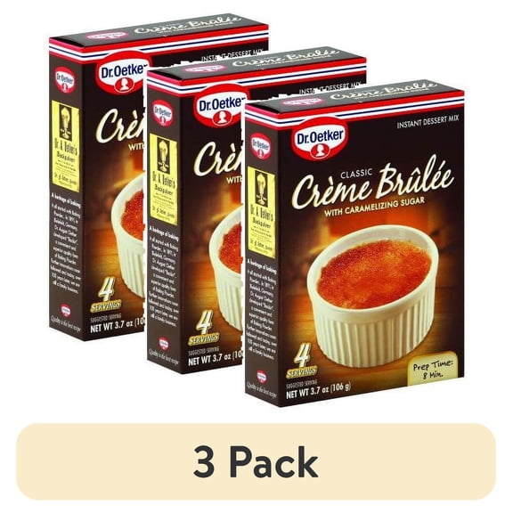 (3 pack) Dr. Oetker Organics Creme Brulee 3.7 Ounce