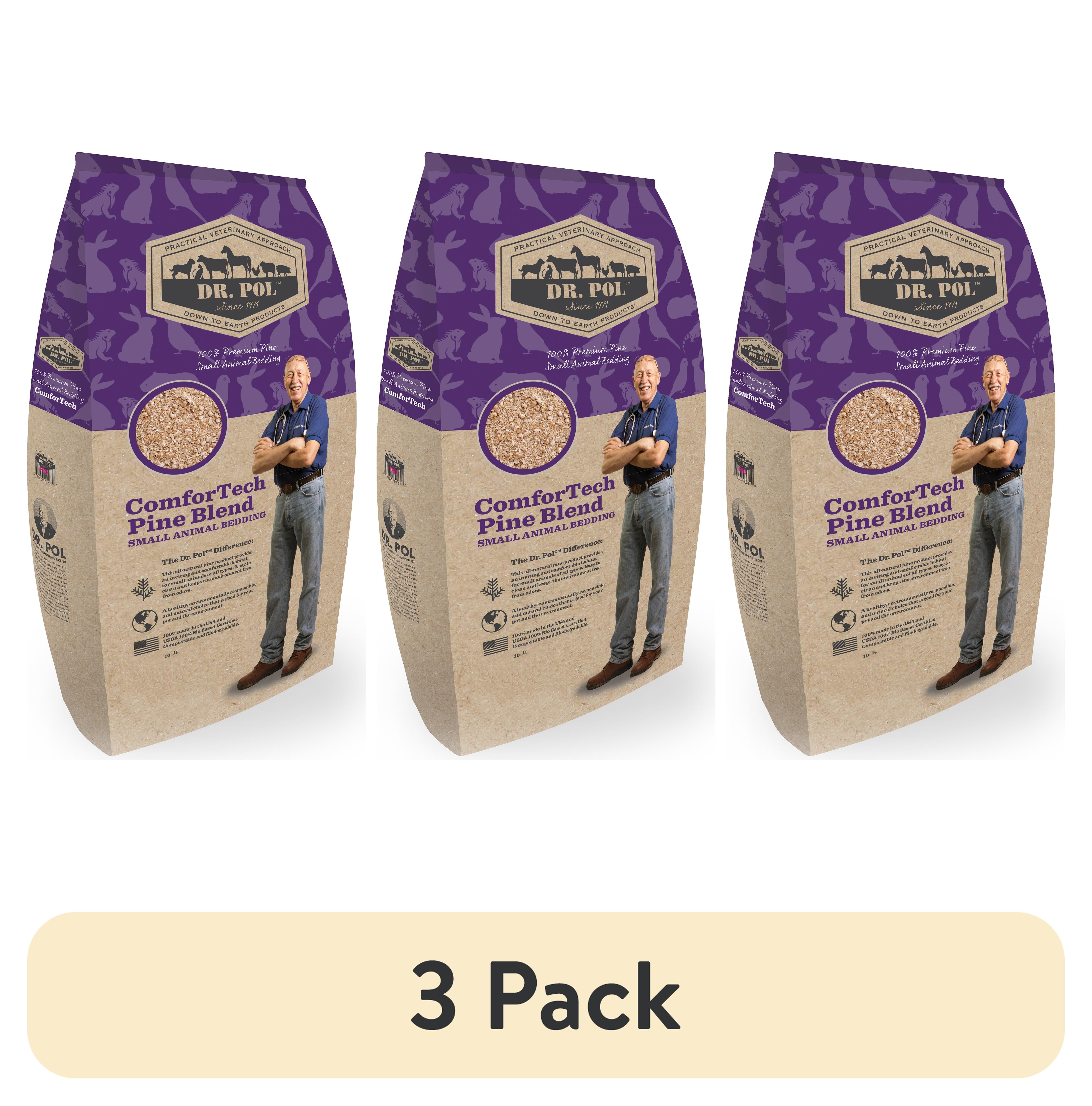 (3 pack) Dr Pol ComforTech Small Animal Bedding -14lb Bag
