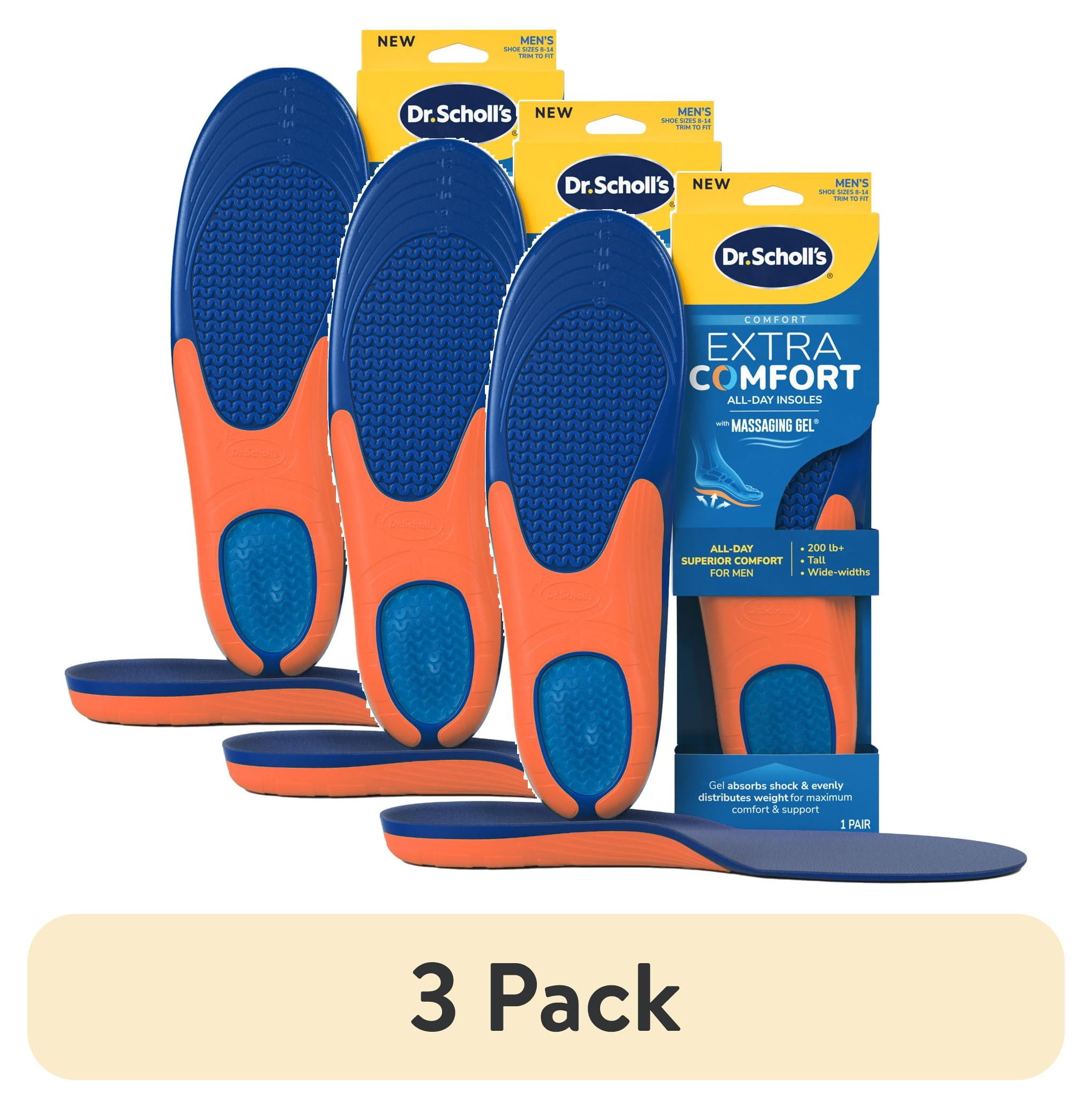 pack) Scholl's® Extra Comfort All-Day Insoles with Gel, Trim