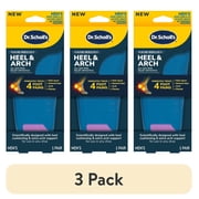 3 pack Dr. Scholls Heel & Arch Pain Relief Orthotics for Men, Size 8-14