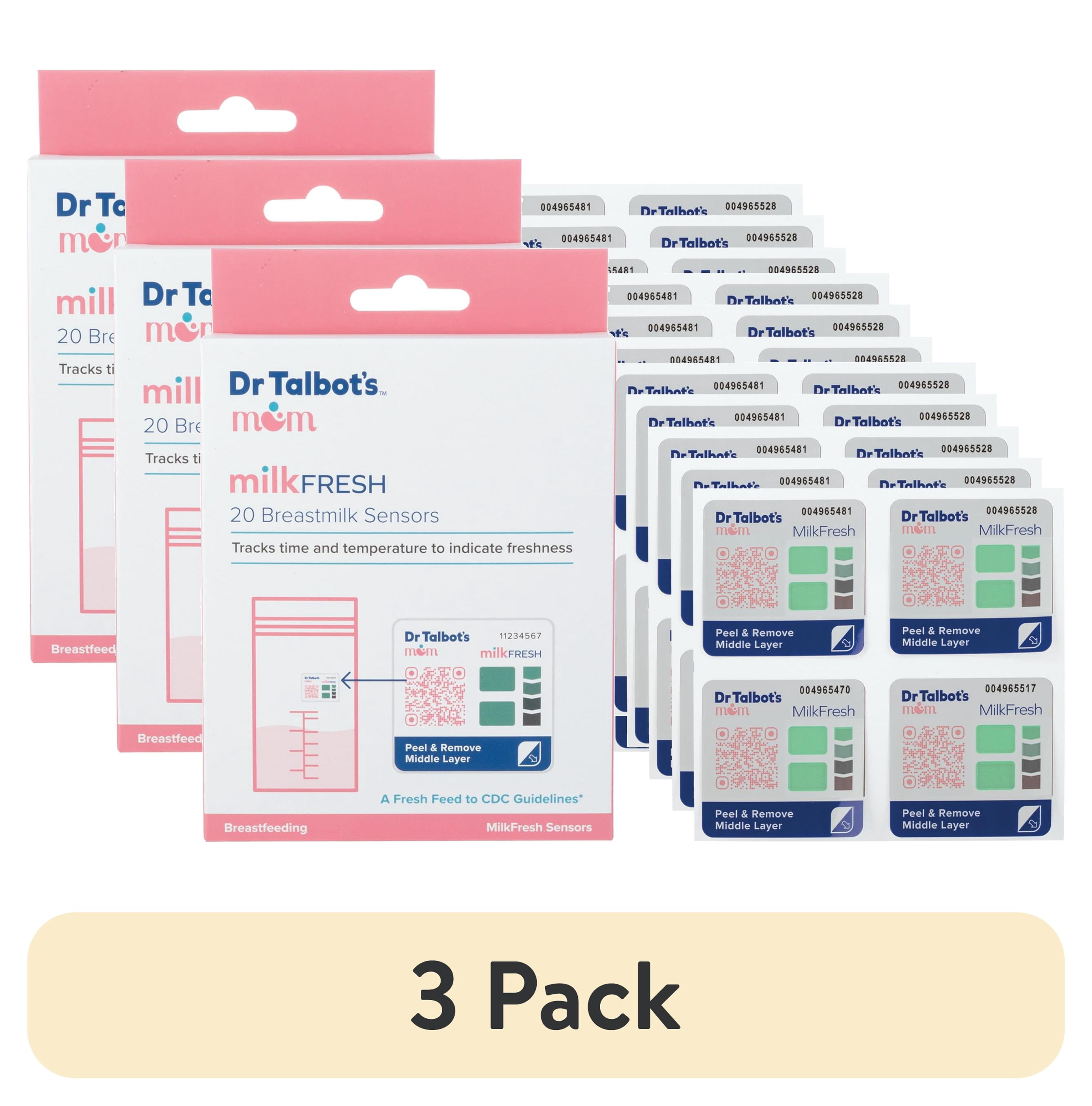 (3 pack) Dr. Talbot's Mom MilkFresh Breastmilk Freshness Sensors, 20 Count