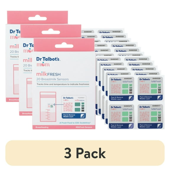 (3 pack) Dr. Talbot's Mom MilkFresh Breastmilk Freshness Sensors, 20 Count