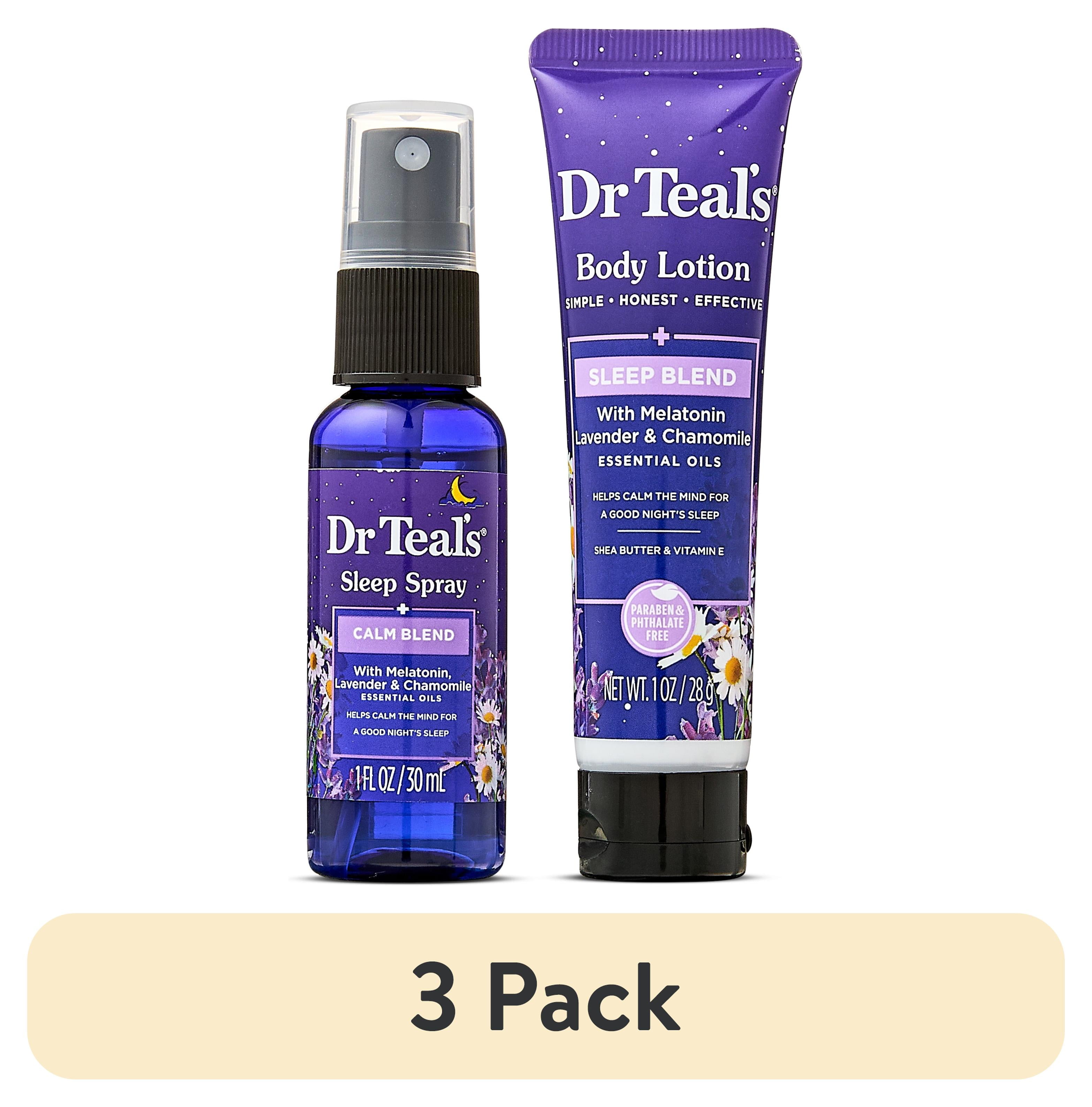 (3 pack) Dr Teals Sleep Spray and Body Cream Starter Set, 2 Pieces