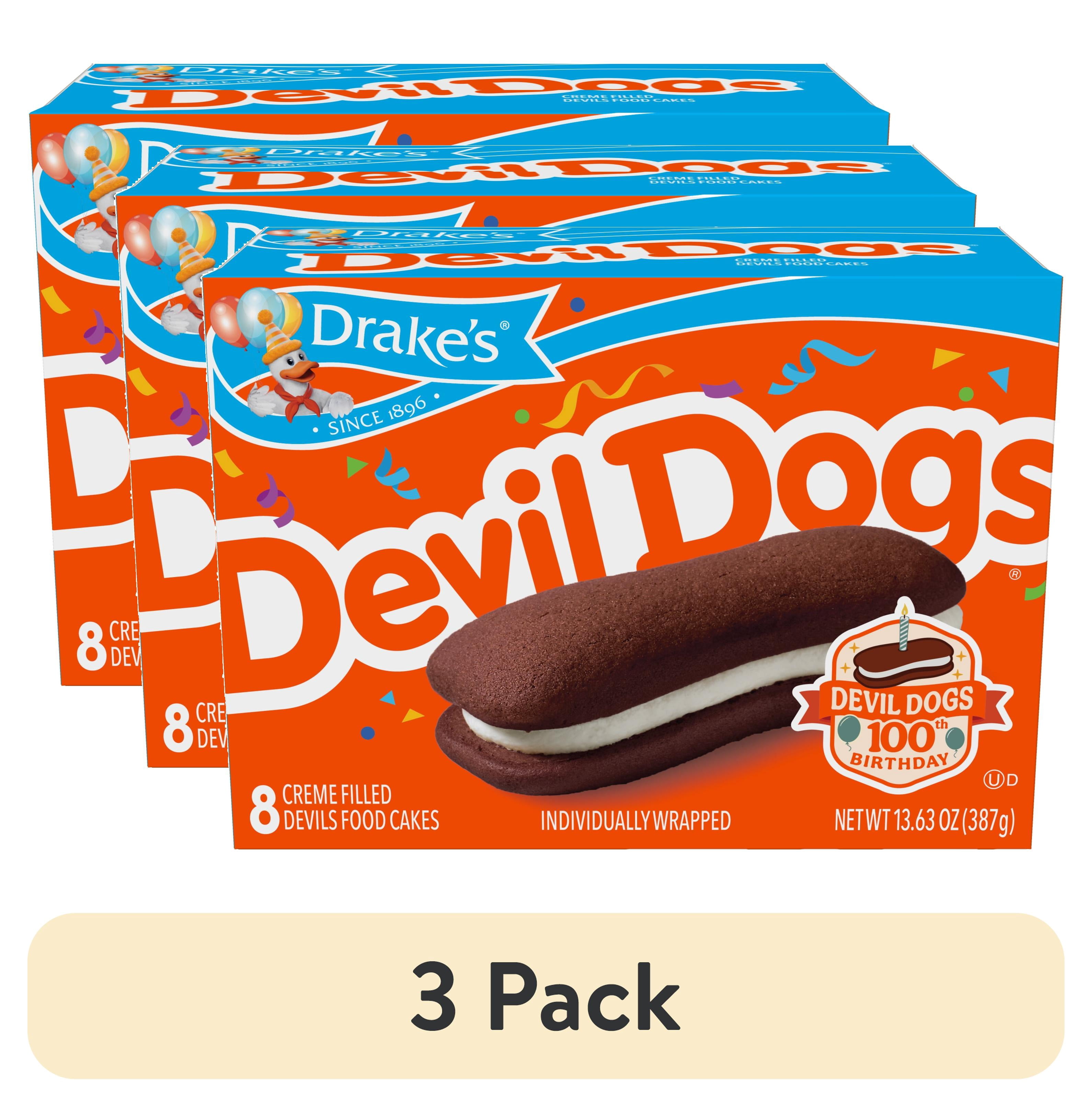 (3 pack) Drake's Devil Dogs, 8 Count, 13.63 oz