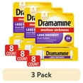 thumbnail interactive-video image 1 of (3 pack) Dramamine All Day Less Drowsy, Motion Sickness Relief, Sensitive Stomach, 8 Count, 1 of 15