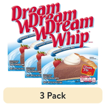 (3 pack) Dream Whip Whipped Topping Mix, 2 ct Packets
