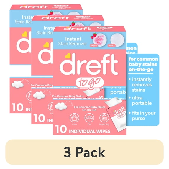 (3 pack) Dreft Stain Remover Wipes