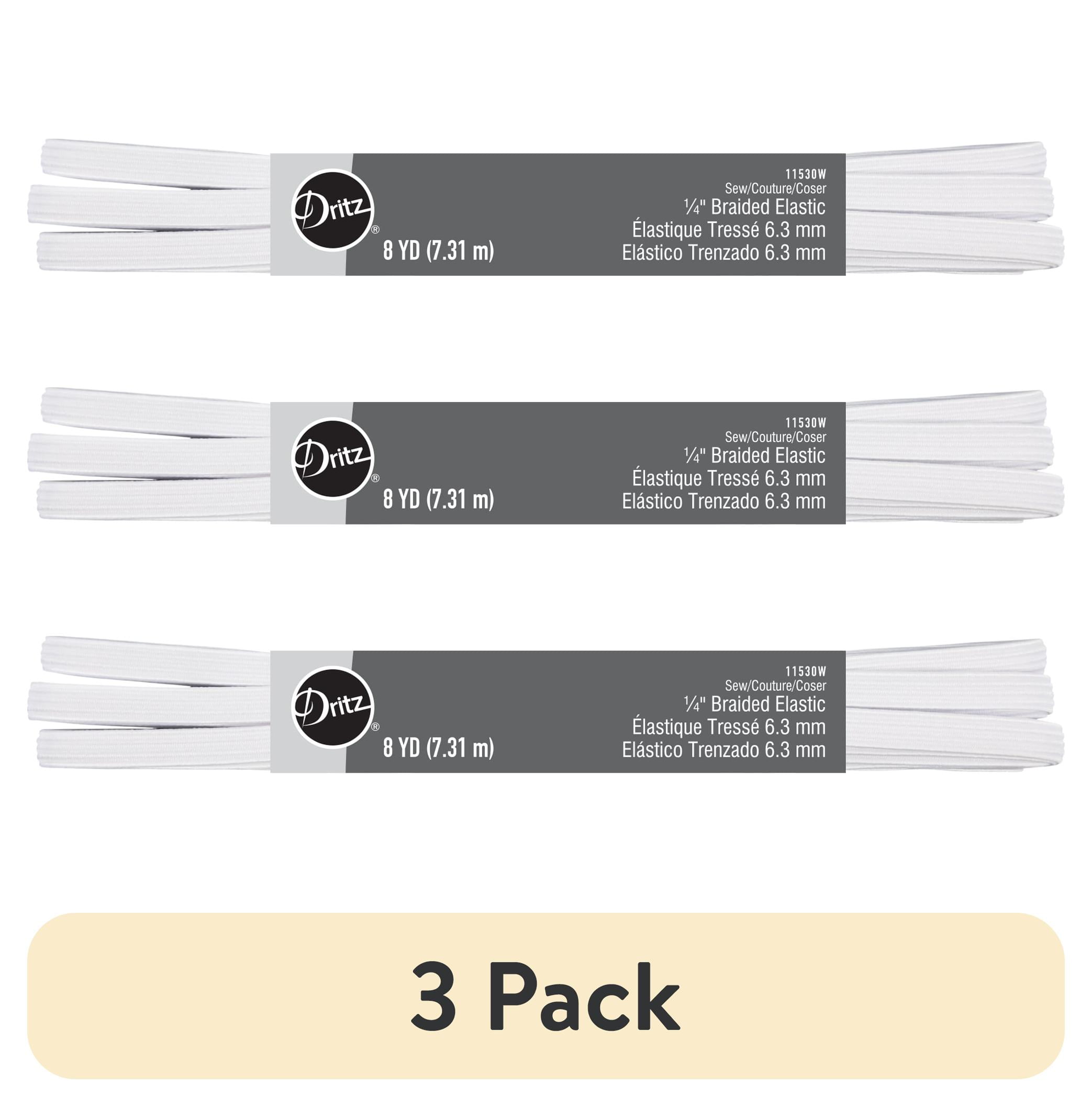 Dritz Elastico Per Intimo E Pigiama | Poliestere E Gomma, Bianco | Larghezza 2,5 Cm, Lunghezza 114 Cm