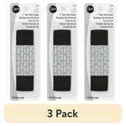 (3 pack) Dritz 1" Sewing & Crafting Non-Roll Elastic Black 1 Yard
