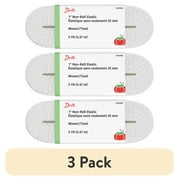 (3 pack) Dritz 1" Sewing & Crafting Non-Roll Elastic White 2.5 Yards