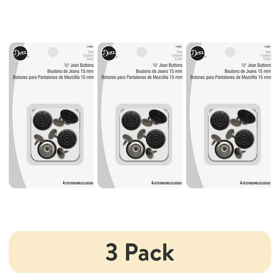 (3 pack) Dritz 5/8" Jean Buttons