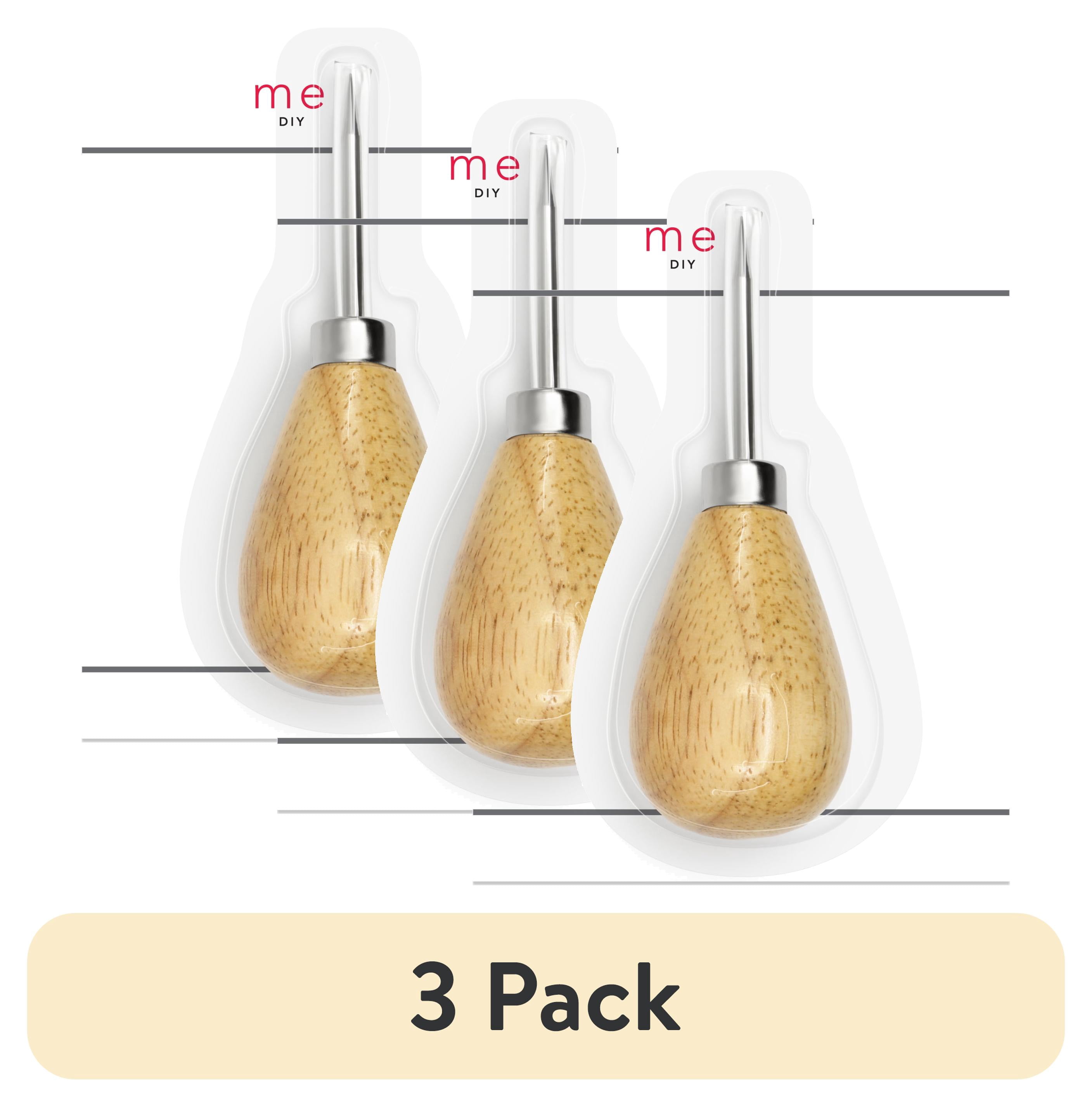 (3 pack) Dritz Home Awl with Wooden Handle, 1 Count