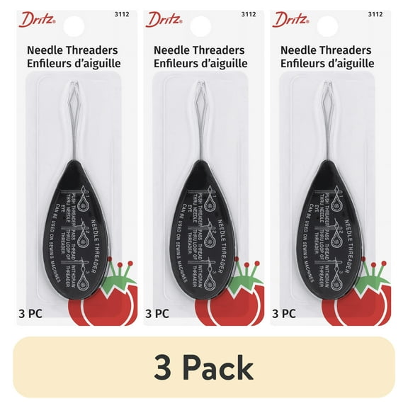 (3 pack) Dritz Needle Threader Threader, 3 Pack