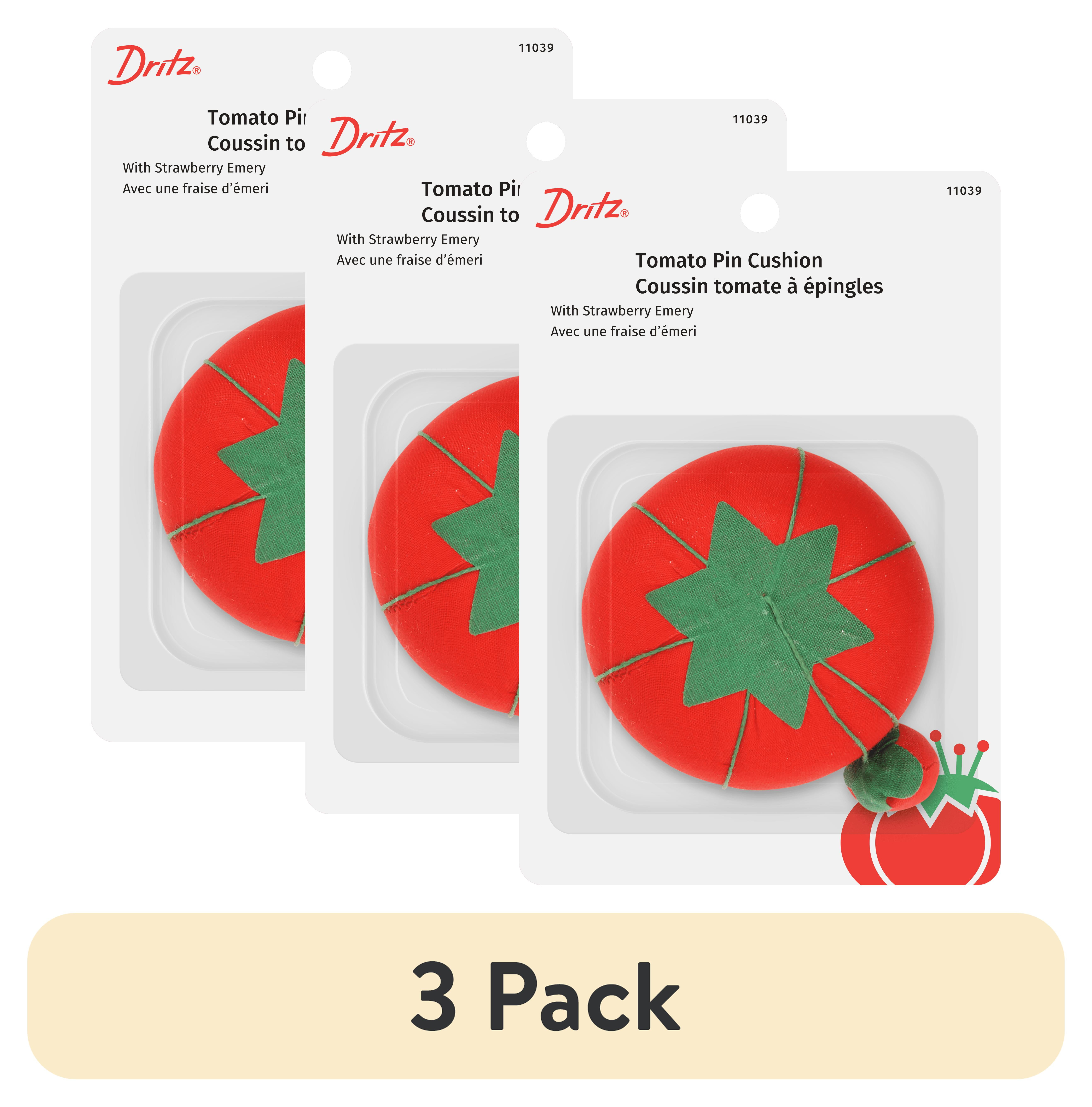 (3 pack) Dritz Red Tomato Pin Cushion