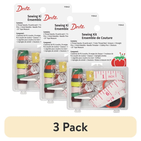 (3 pack) Dritz Purse Size Small Sewing Kit