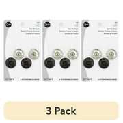 (3 pack) Dritz Size 10 Sew-On Snaps for sewing, clothing repair, and crafting, 4 Count
