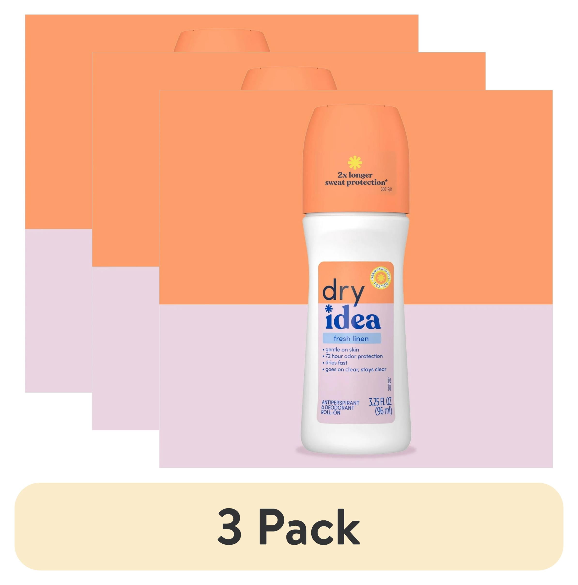(3 pack) Dry Idea AdvancedDry Roll-On Anti-Perspirant & Deodorant Powder Fresh 3.25 oz