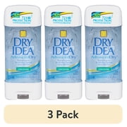 3 pack Dry Idea Antiperspirant Deodorant Gel, Unscented, 3 oz