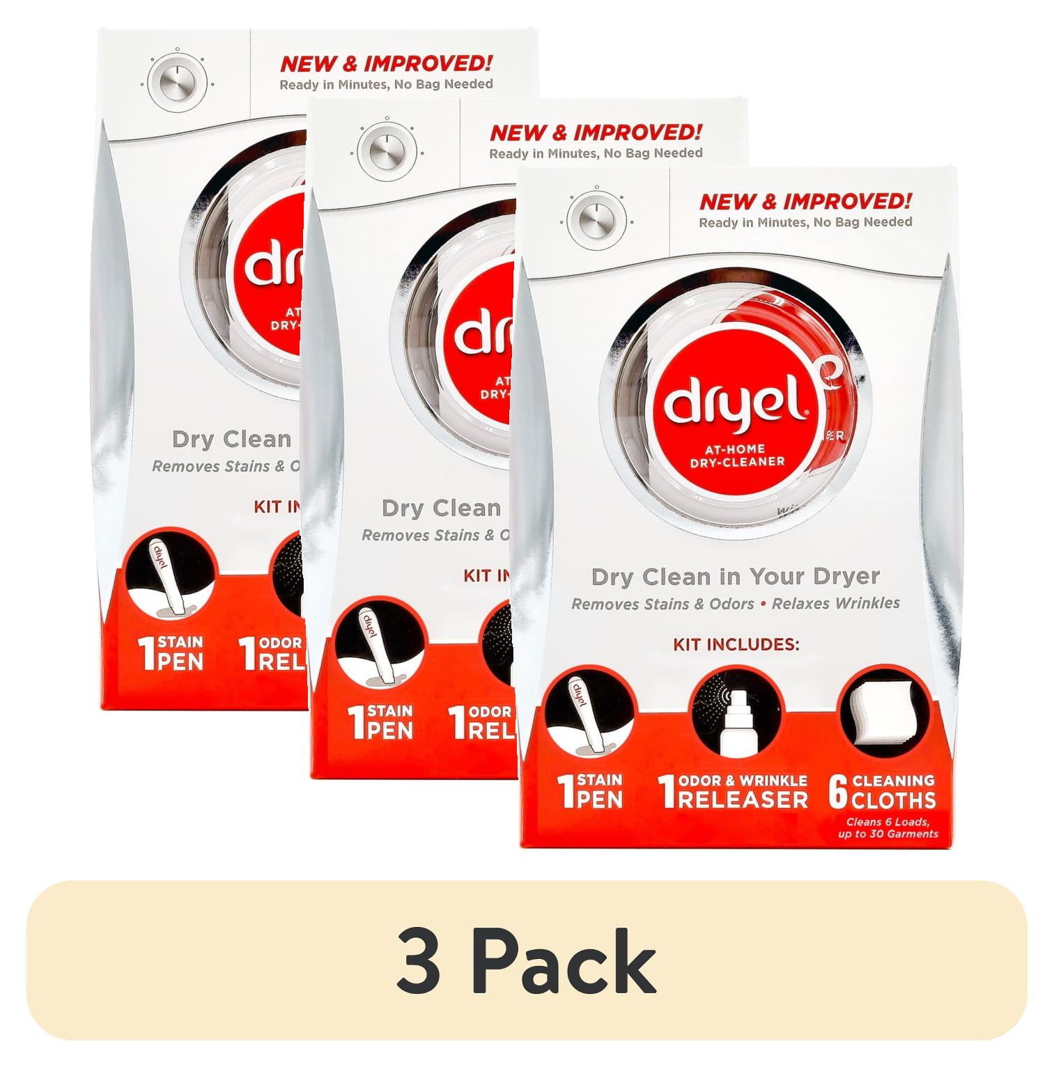 (3 pack) Dryel At-Home Dry-Cleaner 6 Count