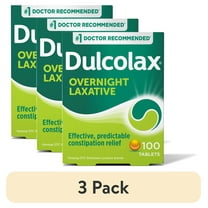 (3 pack) Dulcolax Laxative Tablets (100 Ct), Reliable Overnight Relief