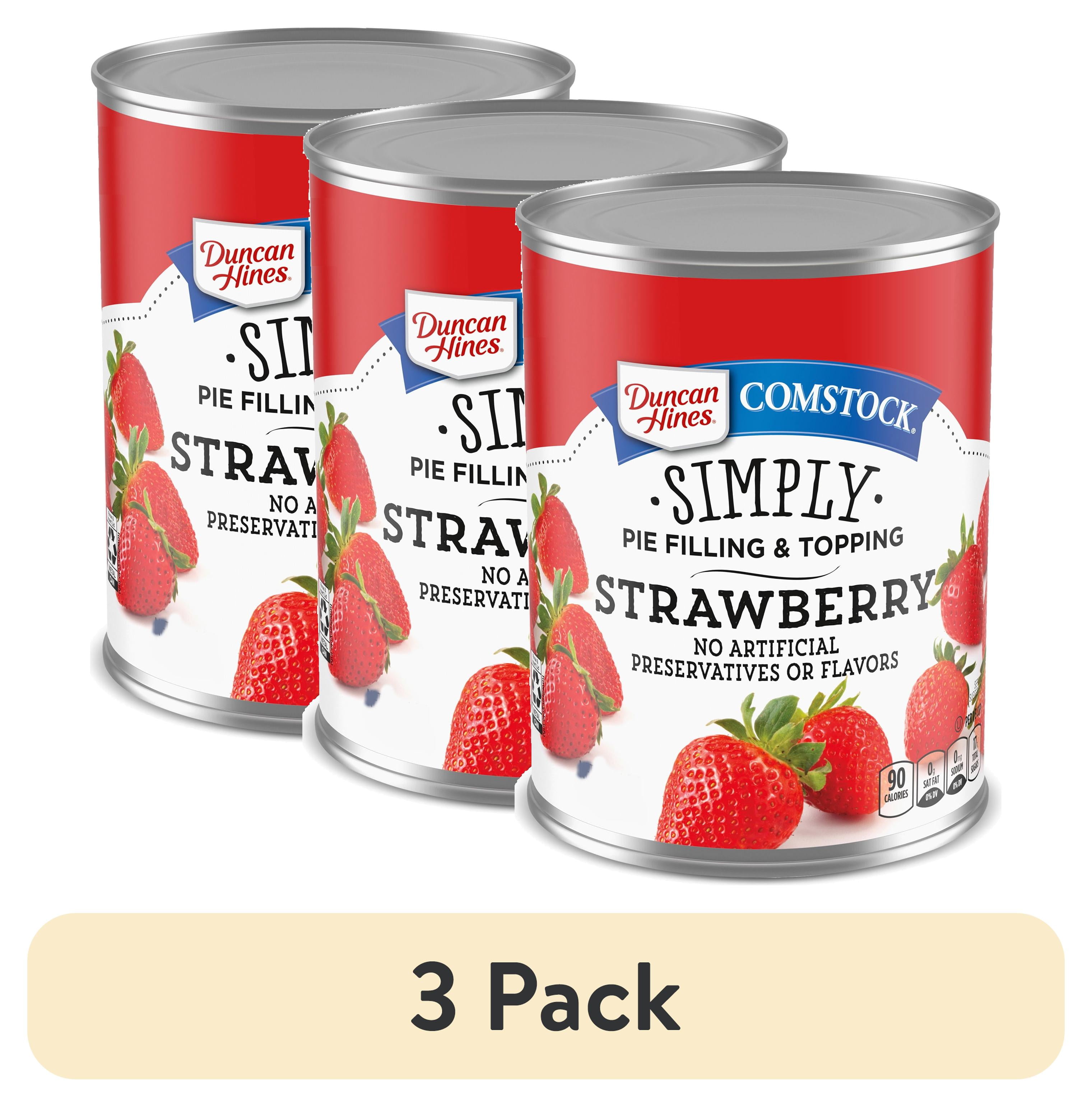 工芸品 strawberrymixpie 3 pack) Duncan Hines Comstock Strawberry Pie Filling and