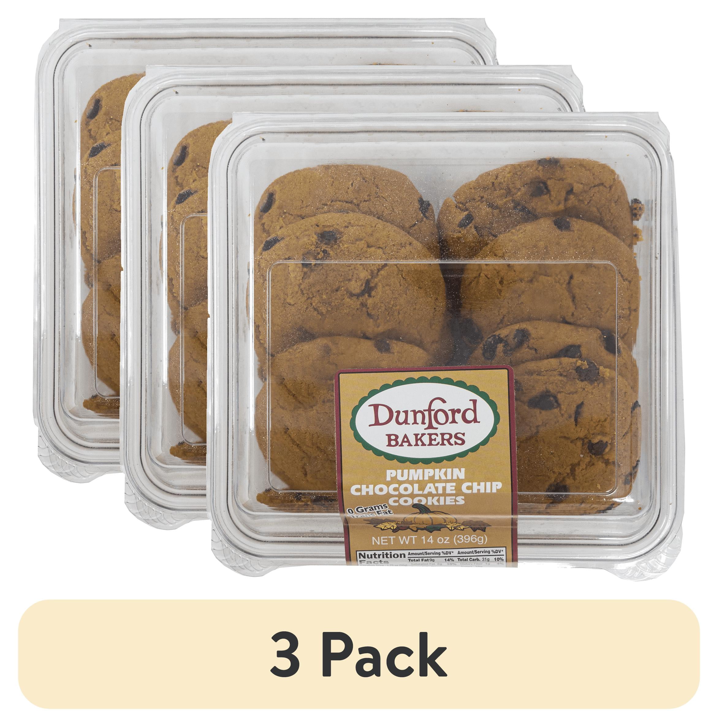 (3 pack) Dunford Pumpkin Chocolate Chip Cookies