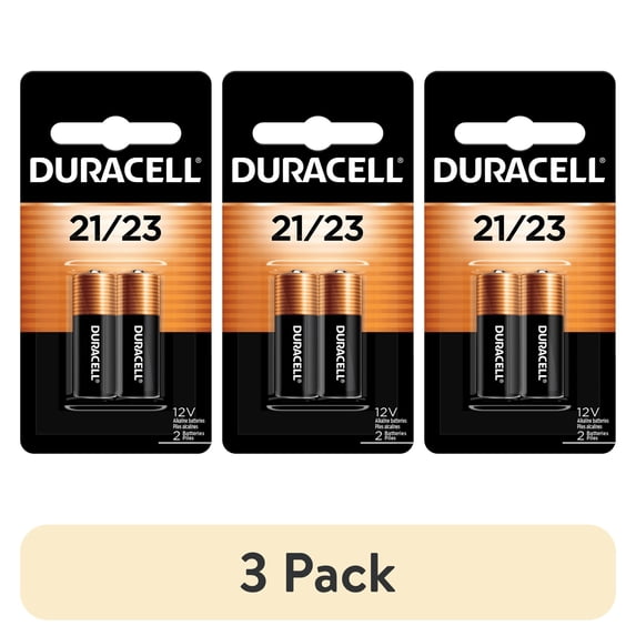 (3 pack) Duracell 21/23 12V Alkaline Battery for Home Devices, 2 Count