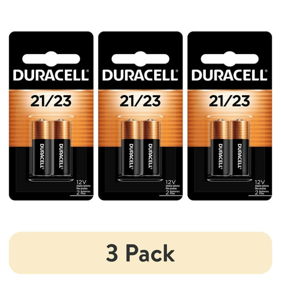 (3 pack) Duracell 21/23 12V Alkaline Battery for Home Devices, 2 Count