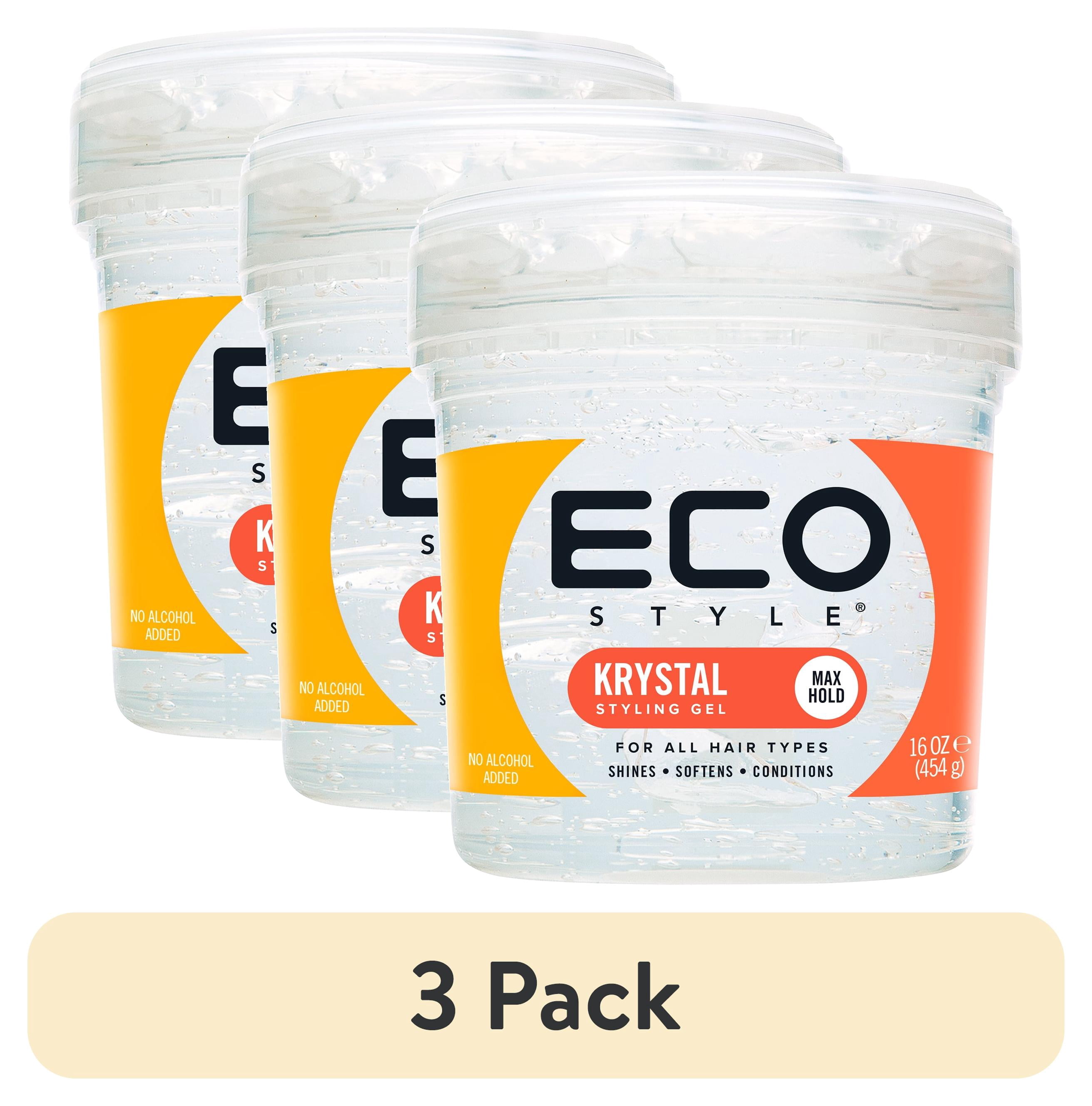 (3 pack) Eco Style Krystal Styling Gel 16 oz