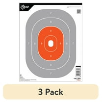 (3 pack) EZ Aim Paper Trainer Shooting Targets, 12"W x 15"H, 0.39 lb,12-Pack, Black