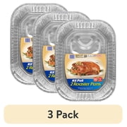 (3 pack) EZ Foil 20 LB Disposable Roasting Pans, 16 x 11.75 x 2.5 in., 2 Count