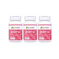 thumbnail image 1 of (3 pack) EZ Melts Biotin - Daily Vitamin B7 for Healthy Hair, Skin & Nails - Energy Metabolism Support - No Artificial Flavors - Non-GMO & Vegan - Strawberry Burst - 90 Dissolvable Tablets (90 Servings), 1 of 9