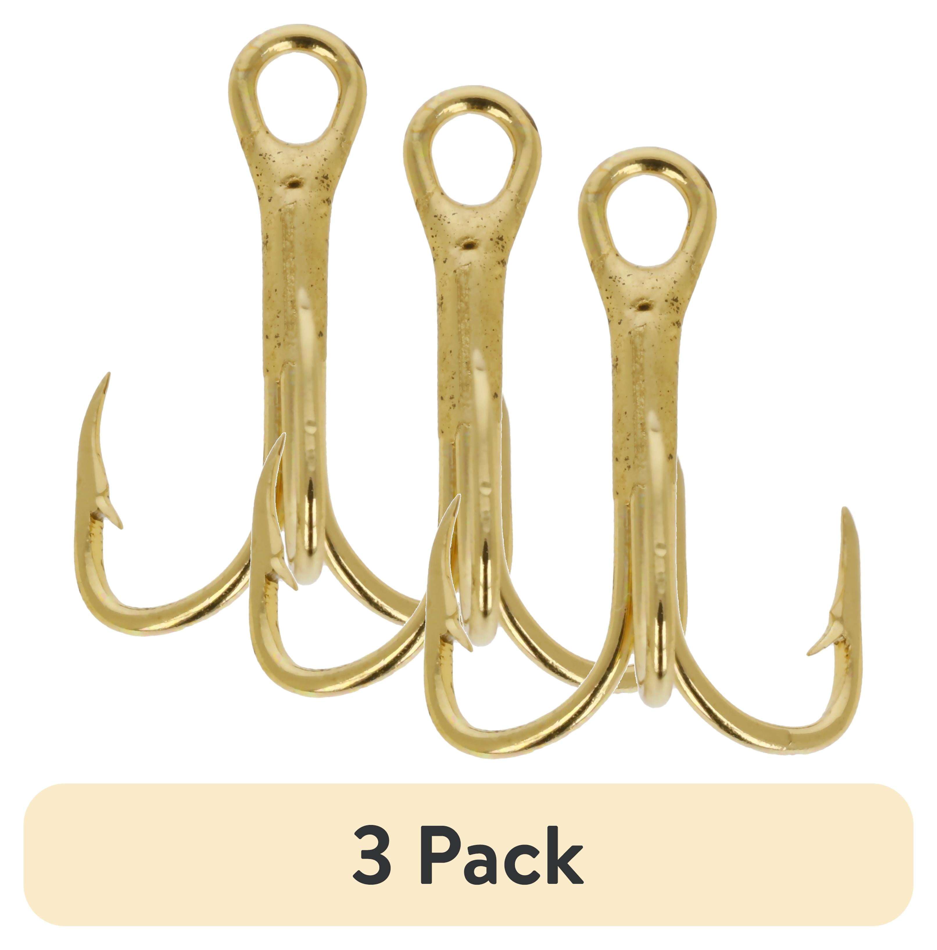(3 pack) Eagle Claw 376AH-16 Treble Fishing Hook, Size 16 (3 pack) Eagle Claw 376AH-16 Treble Fishing Hook, Size 16