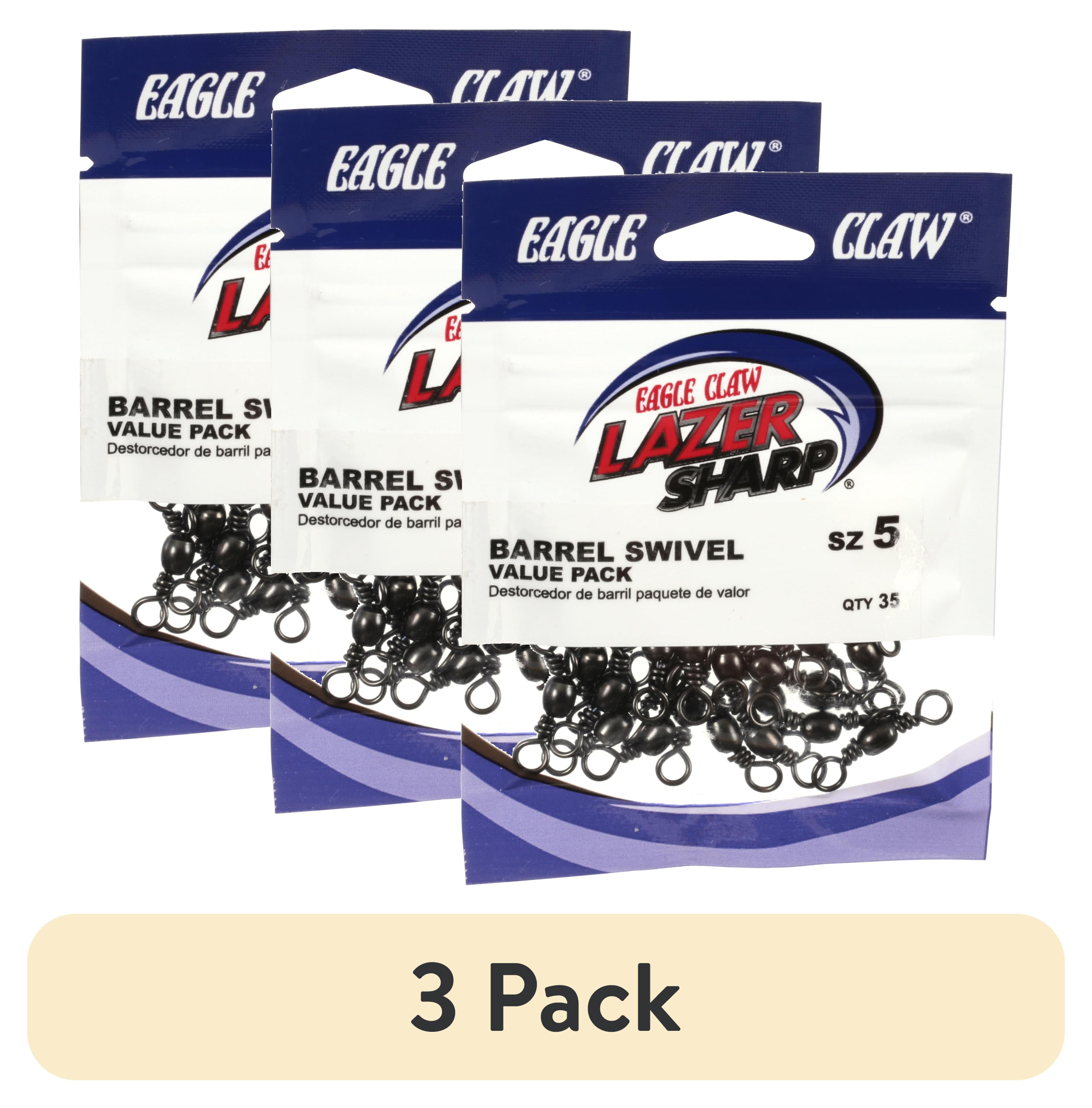 (3 pack) Eagle Claw Ball Bearing Swivel, Size 5