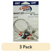 3 pack Eagle Claw Lazer Sharp L832-12 Ready Rig Saltwater.