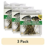 3 pack Eagle Claw SPCRPW Crappie Hook Assortment Clam, 46 Piece
