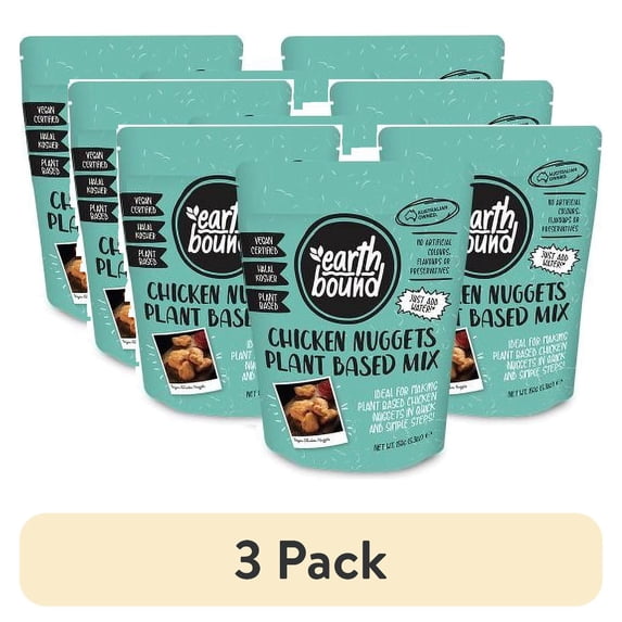 (3 pack) Earth Bound Chicken Nugget Plant Based Mix, 5.3 oz