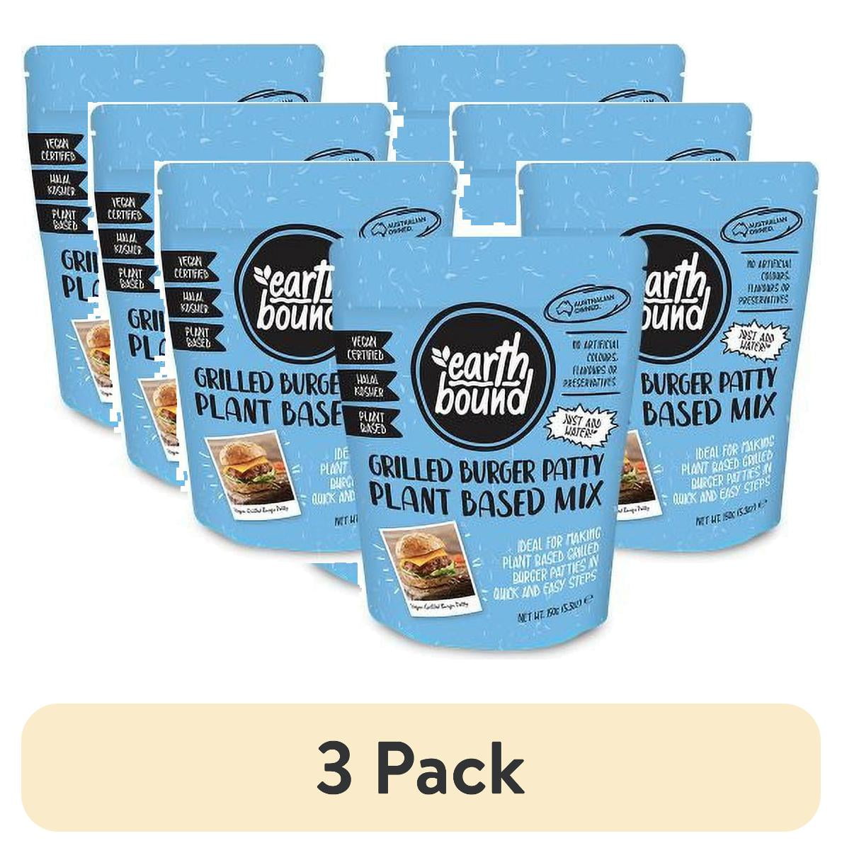 (3 pack) Earth Bound Grilled Burger Plant Based Mix, 5.3 oz