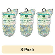 (3 pack) Earth Therapeutics Aloe Socks are Infused with Aloe Vera & Vitamin E; These Super Soft Socks Continually Moisturize Your feet. One Size