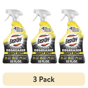 (3 pack) Easy-Off Cleaner Degreaser, Multi Surface Cleaner, 32oz, Foam, Heavy Duty Trigger