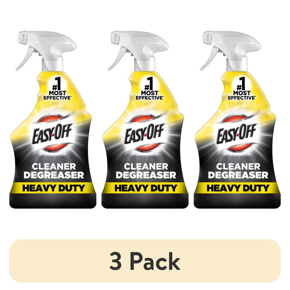 (3 pack) Easy-Off Heavy Duty Degreaser, Removes Grease & Grime, For Kitchen, Garage, Outdoor & More 32oz